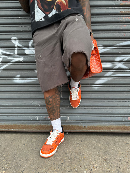 Grey/Brown Carpenter Shorts