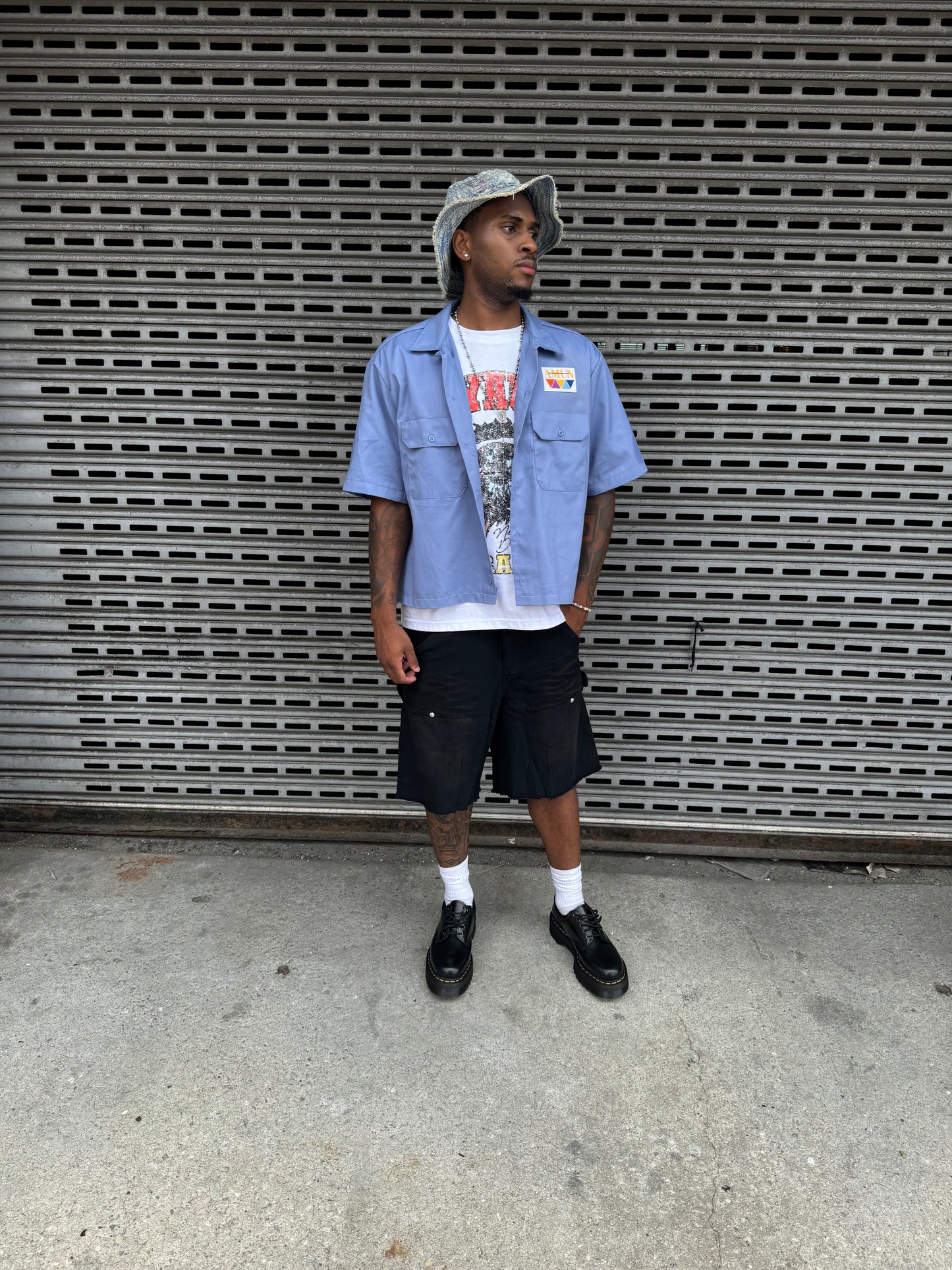 Black Carpenter Shorts