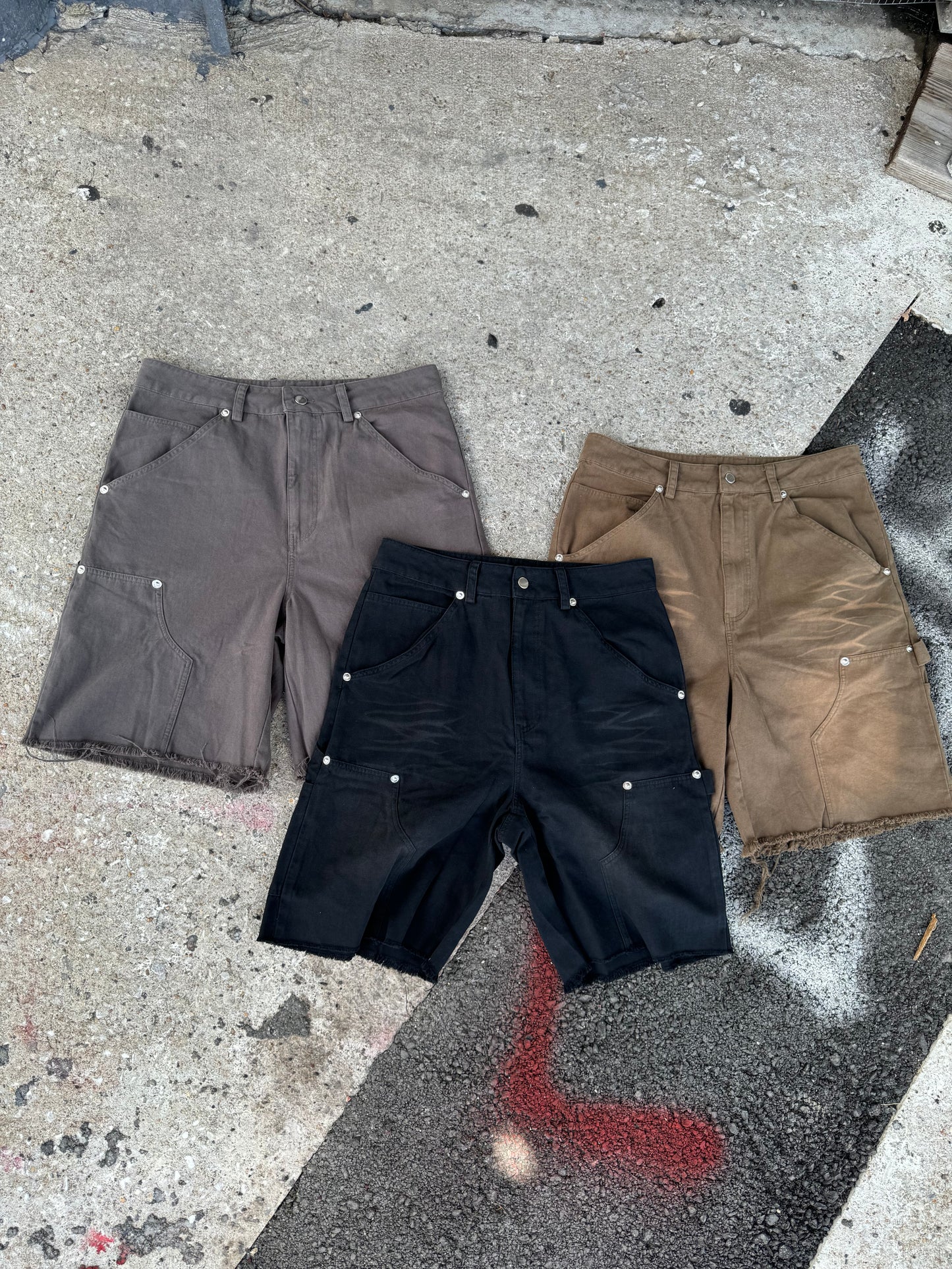 Black Carpenter Shorts