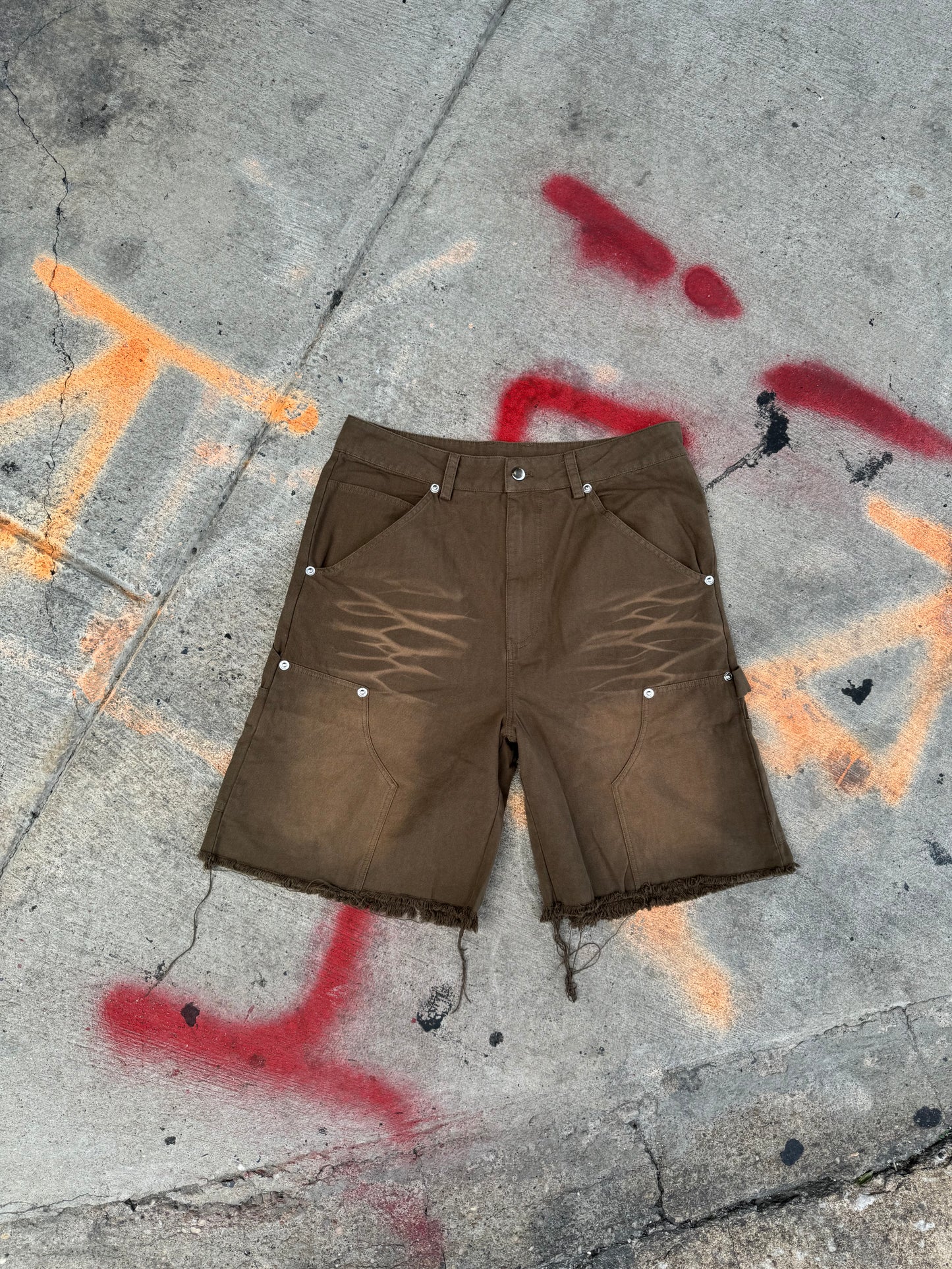 Khaki Carpenter Shorts