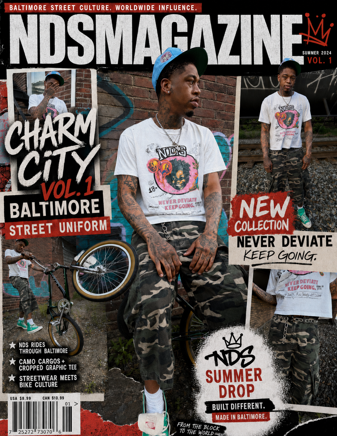 Magazine cover featuring Odell